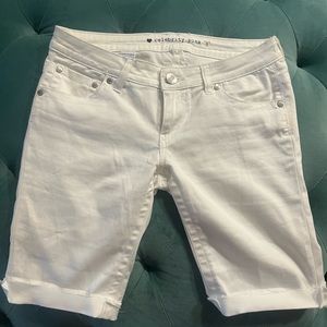 Celebrity Pink White Shorts.